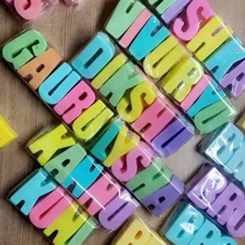 Personalized Alphabet Names Soaps